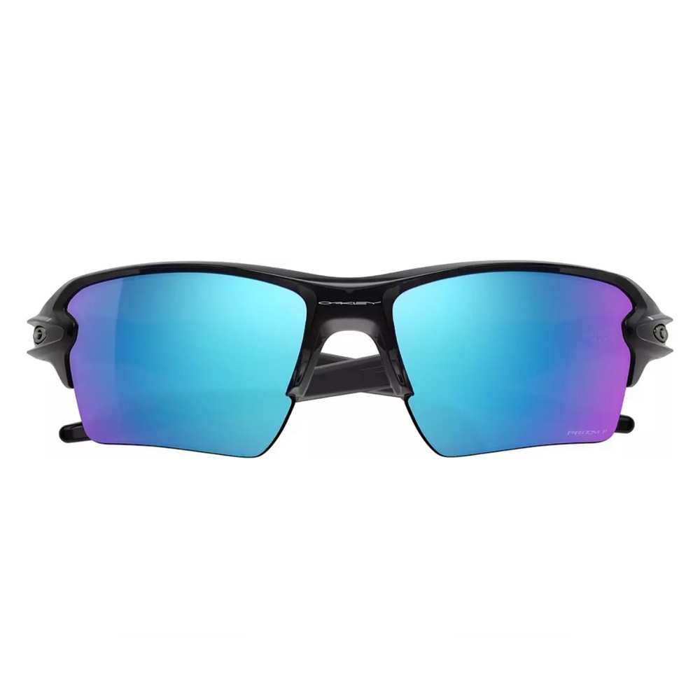 Oakley Men's Flak 2.0 Black/Saphire Prizm Lenses - Picture 1 of 16